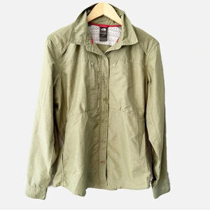 The North Face Lightweight Green Utility Button Up Jacket Size XL